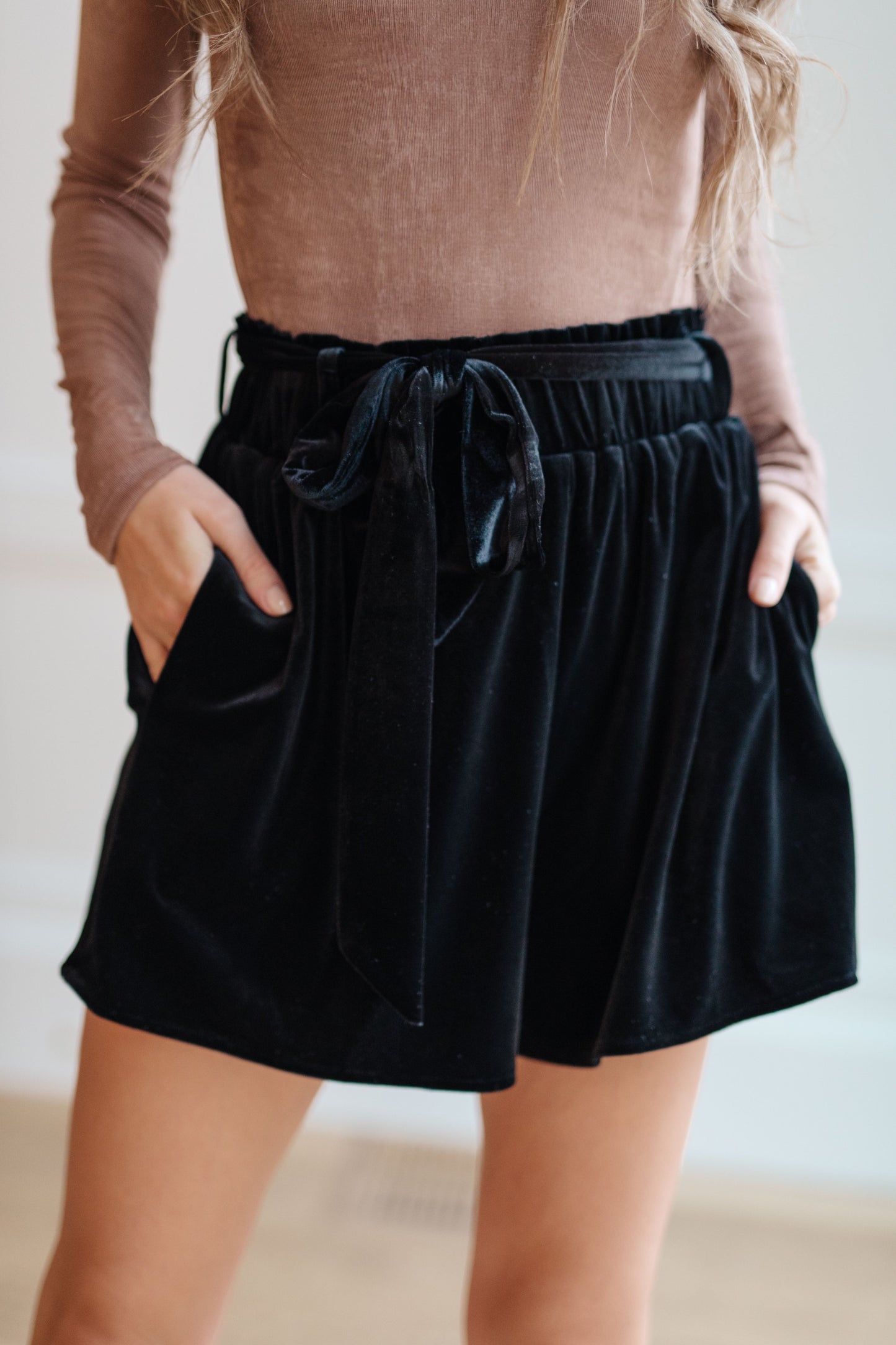 7th Ray Wrapped in Velvet Shorts