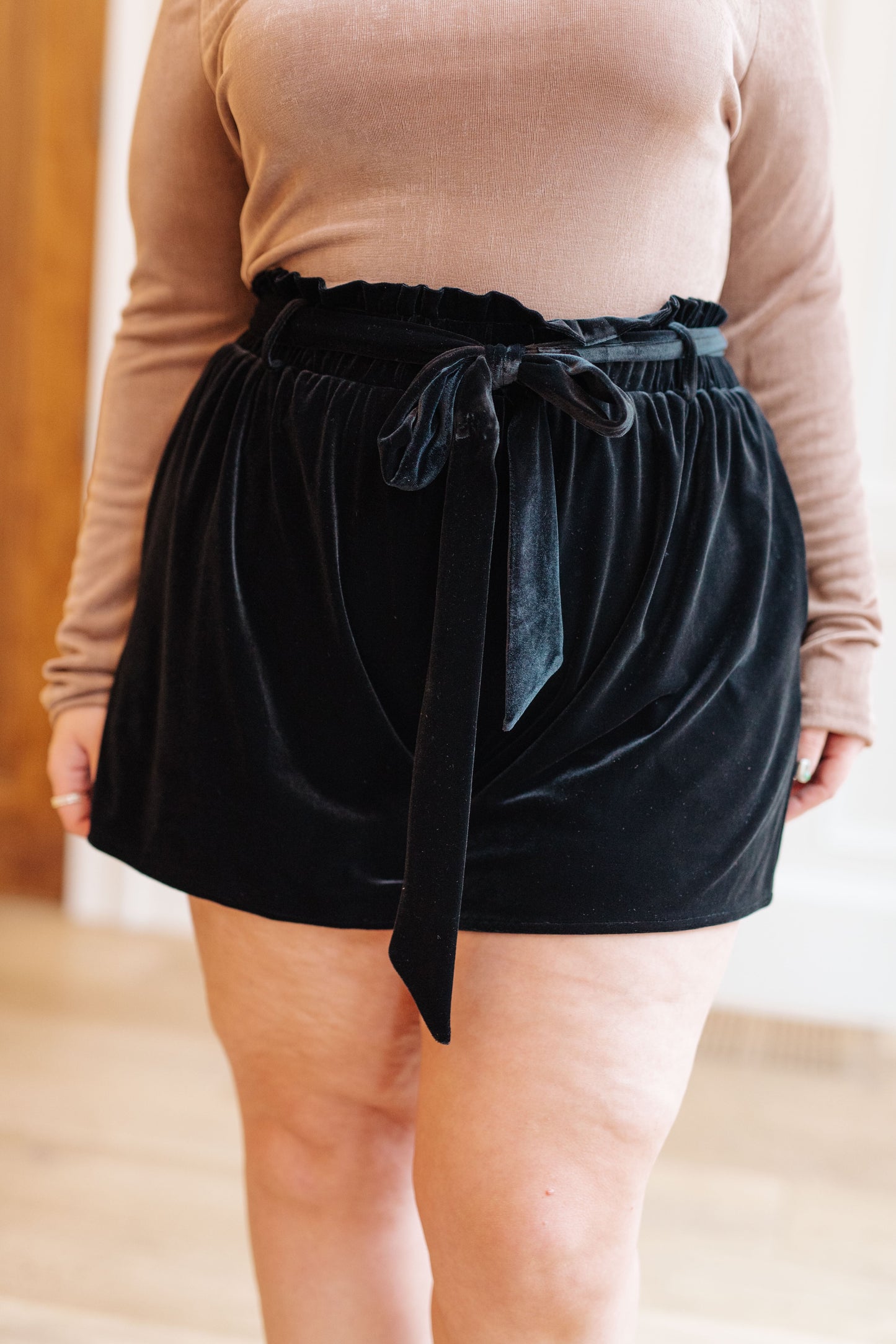 7th Ray Wrapped in Velvet Shorts