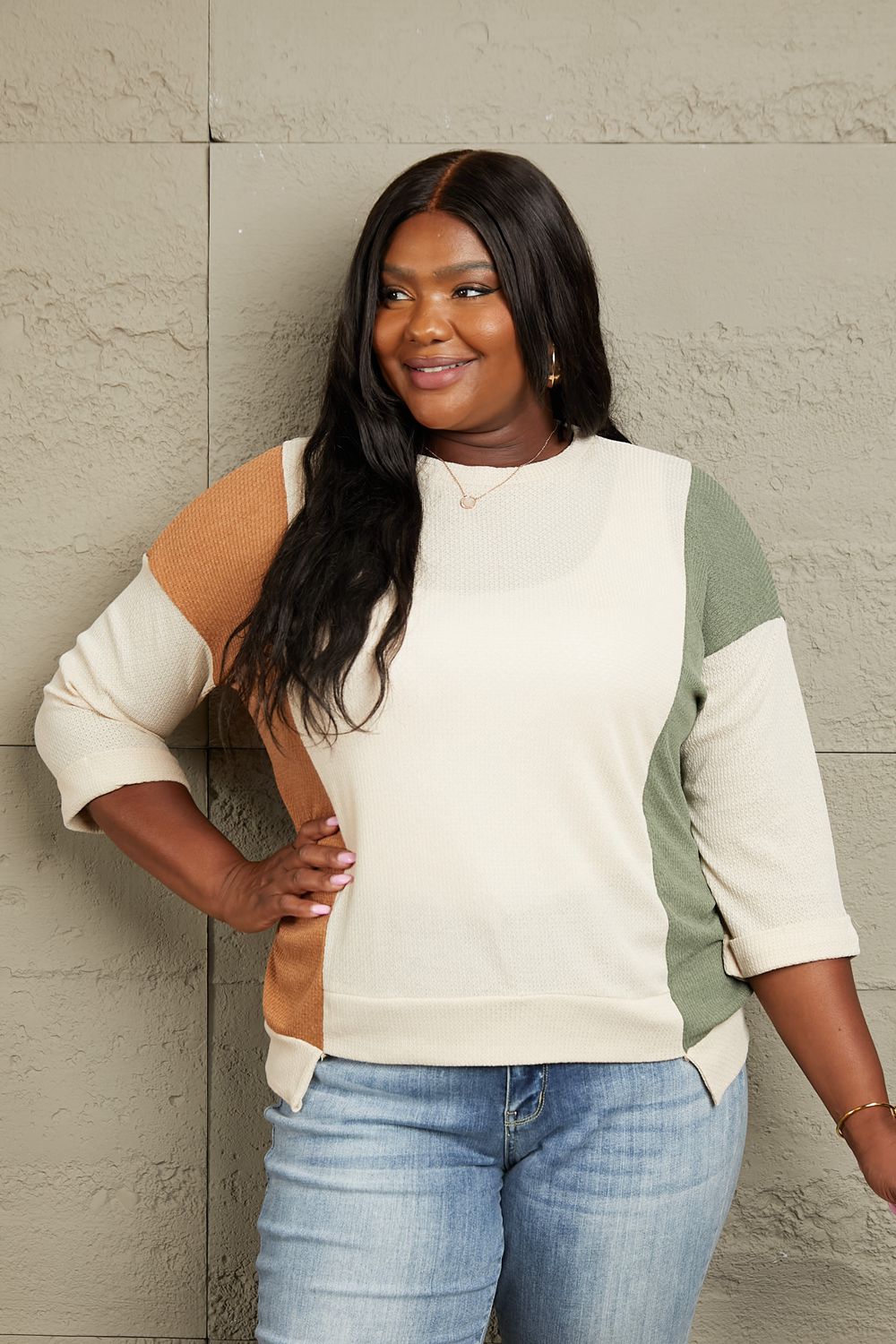 Sew In Love Tri-Color Long Sleeve