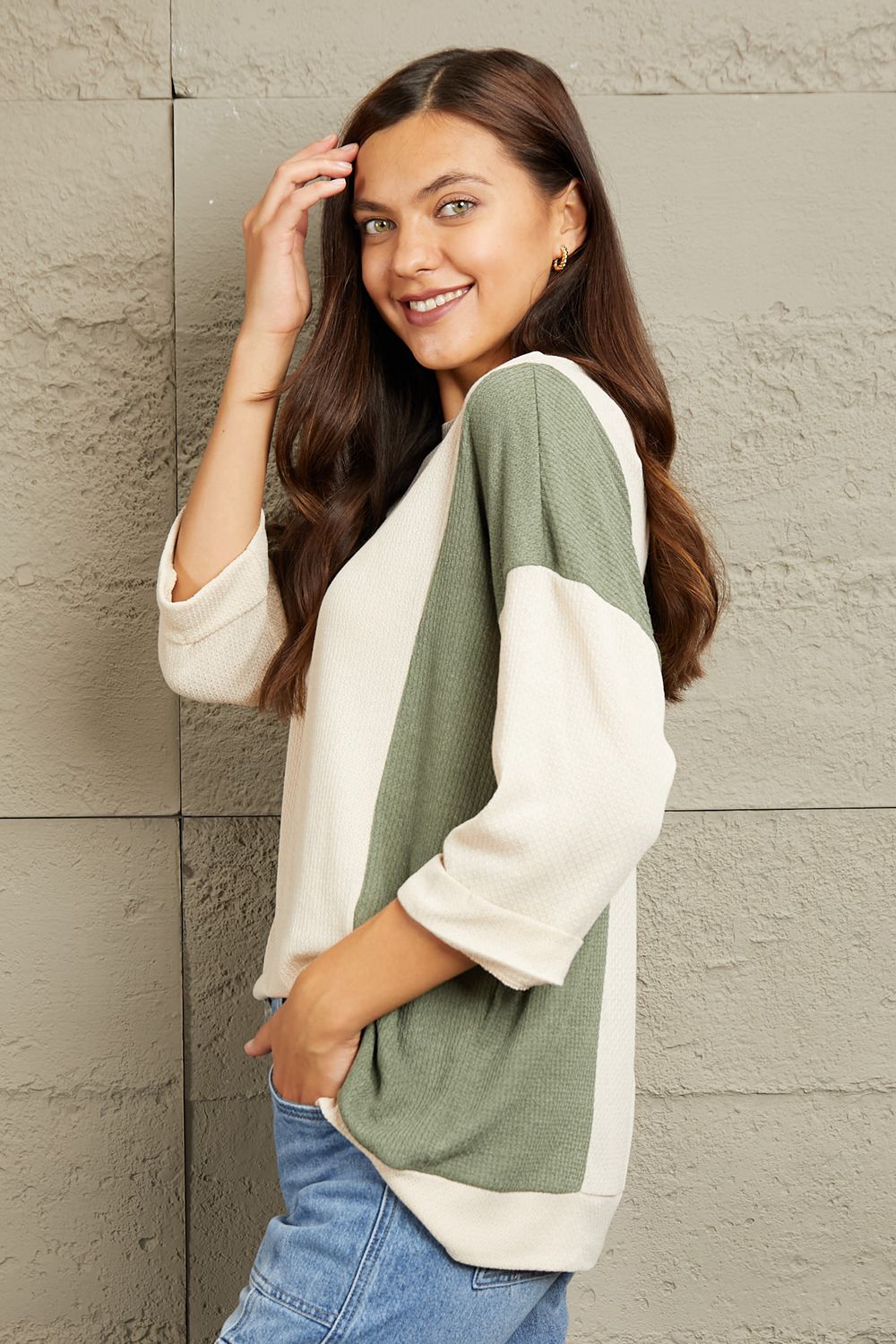 Sew In Love Tri-Color Long Sleeve