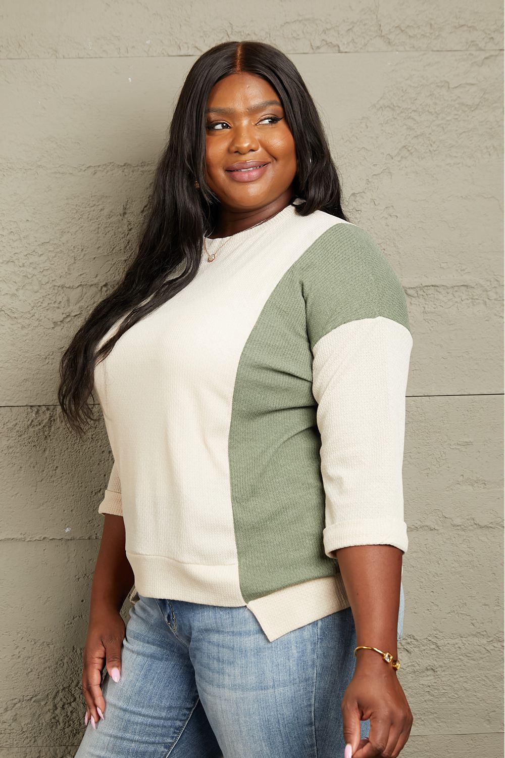 Sew In Love Tri-Color Long Sleeve