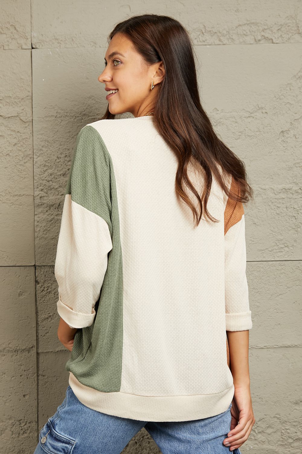 Sew In Love Tri-Color Long Sleeve