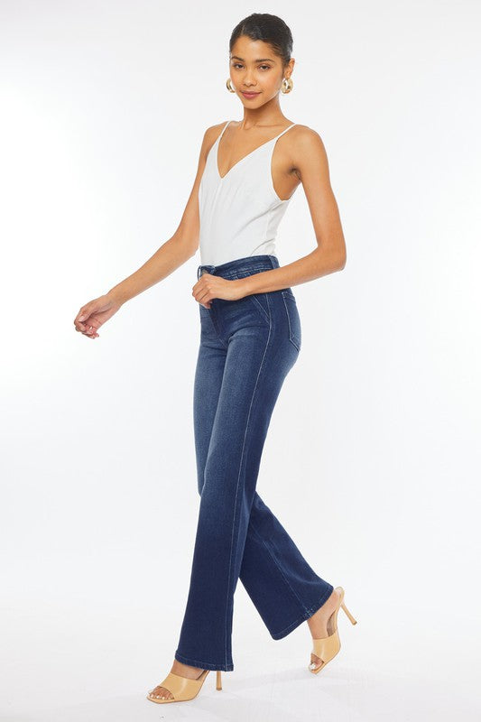 Kancan High Rise Slim Flare Jean