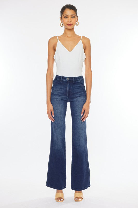 Kancan High Rise Slim Flare Jean