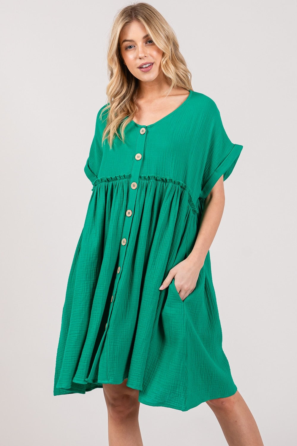 SAGE + FIG Button Up Dress