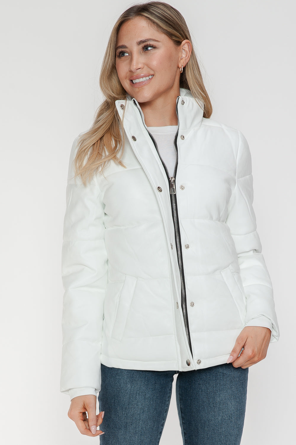 YMI Turtleneck Lightweight Puffer Jacket