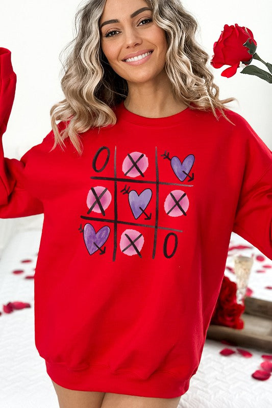 Valentine's Day Heart Block Sweatshirt