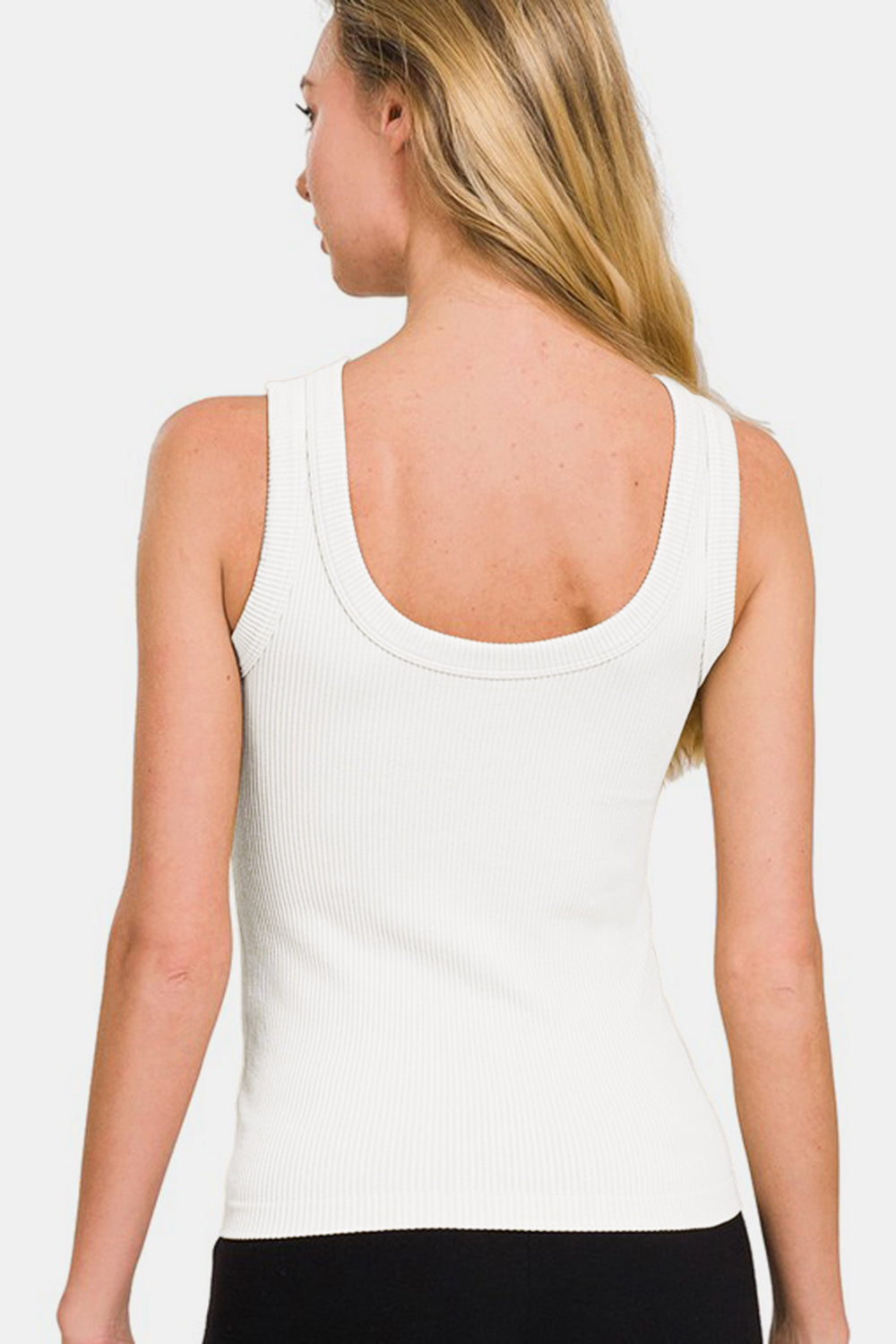 Zenana Washed Ribbed Tank