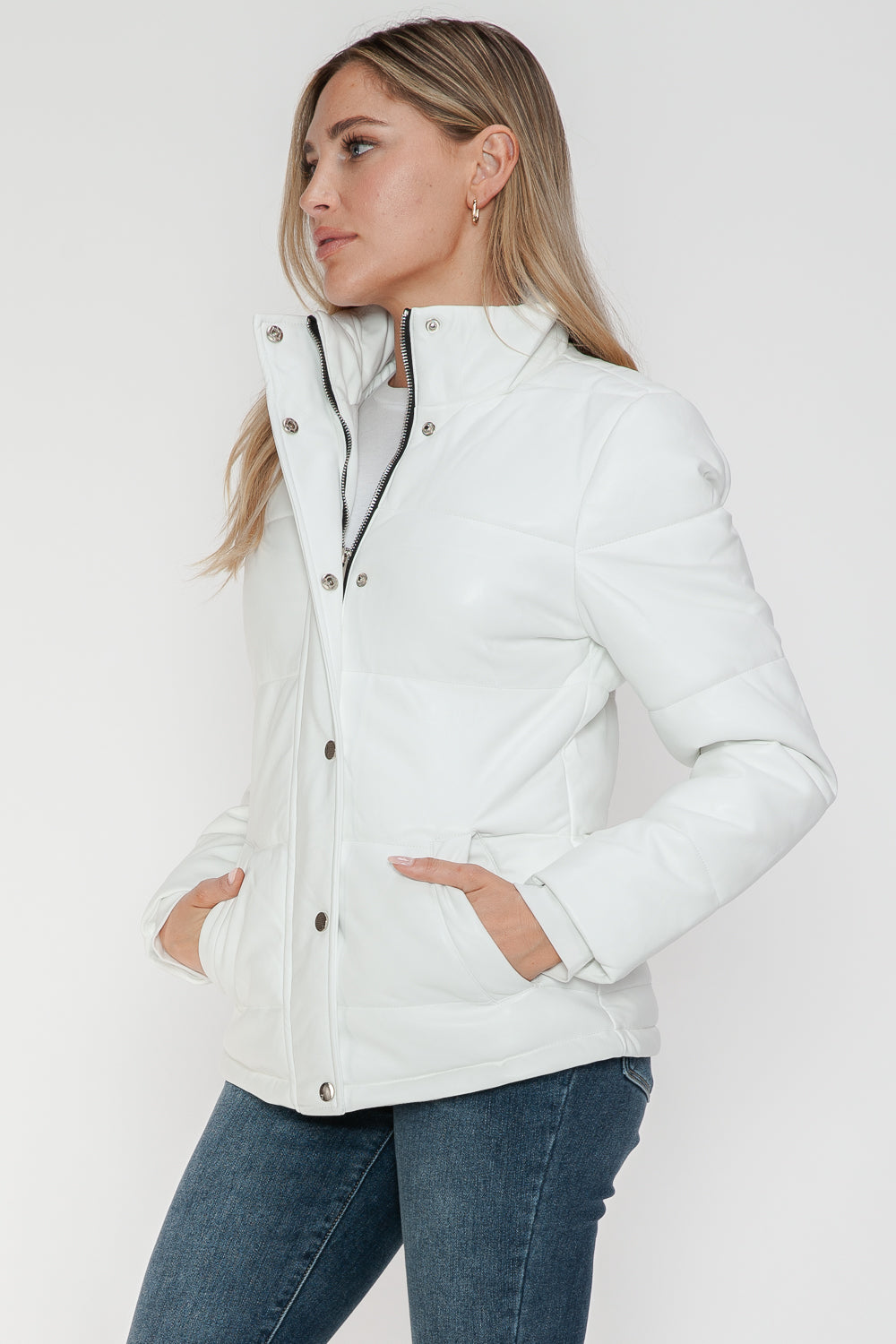 YMI Turtleneck Lightweight Puffer Jacket