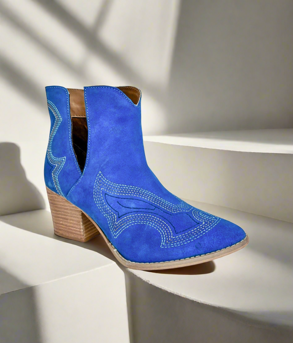 Naughty Monkey Journee Ankle Boots in Blue