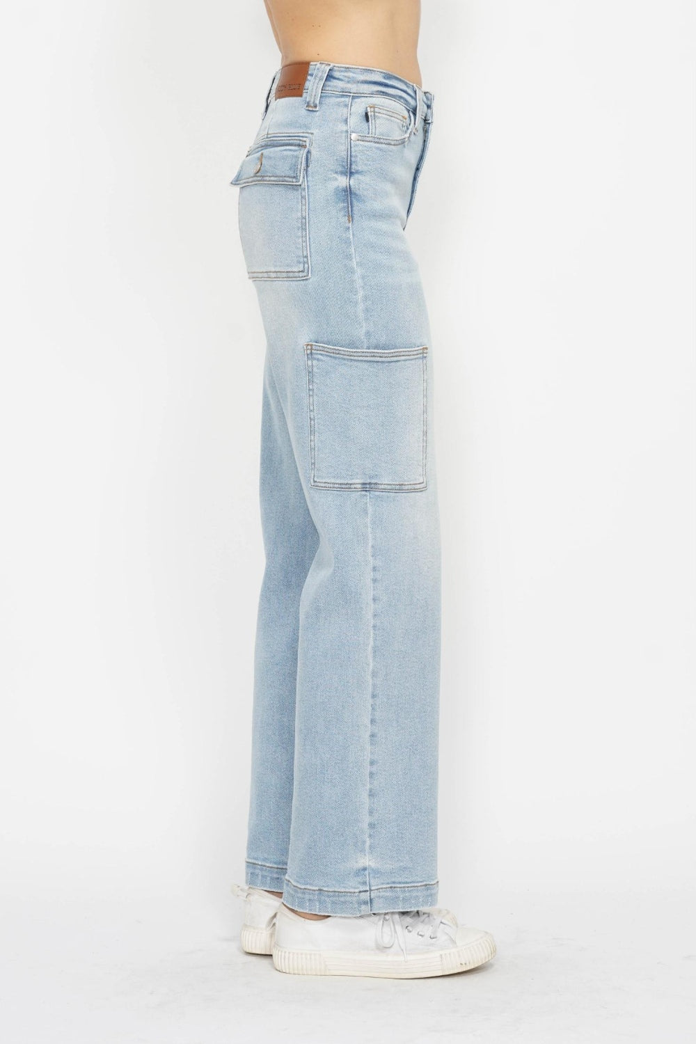 Judy Blue Ali High Waist Straight Cargo Jeans