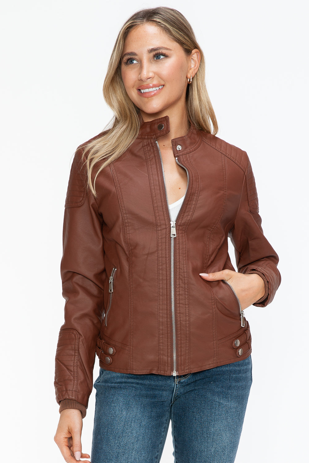 Snobbish Faux Leather Jacket