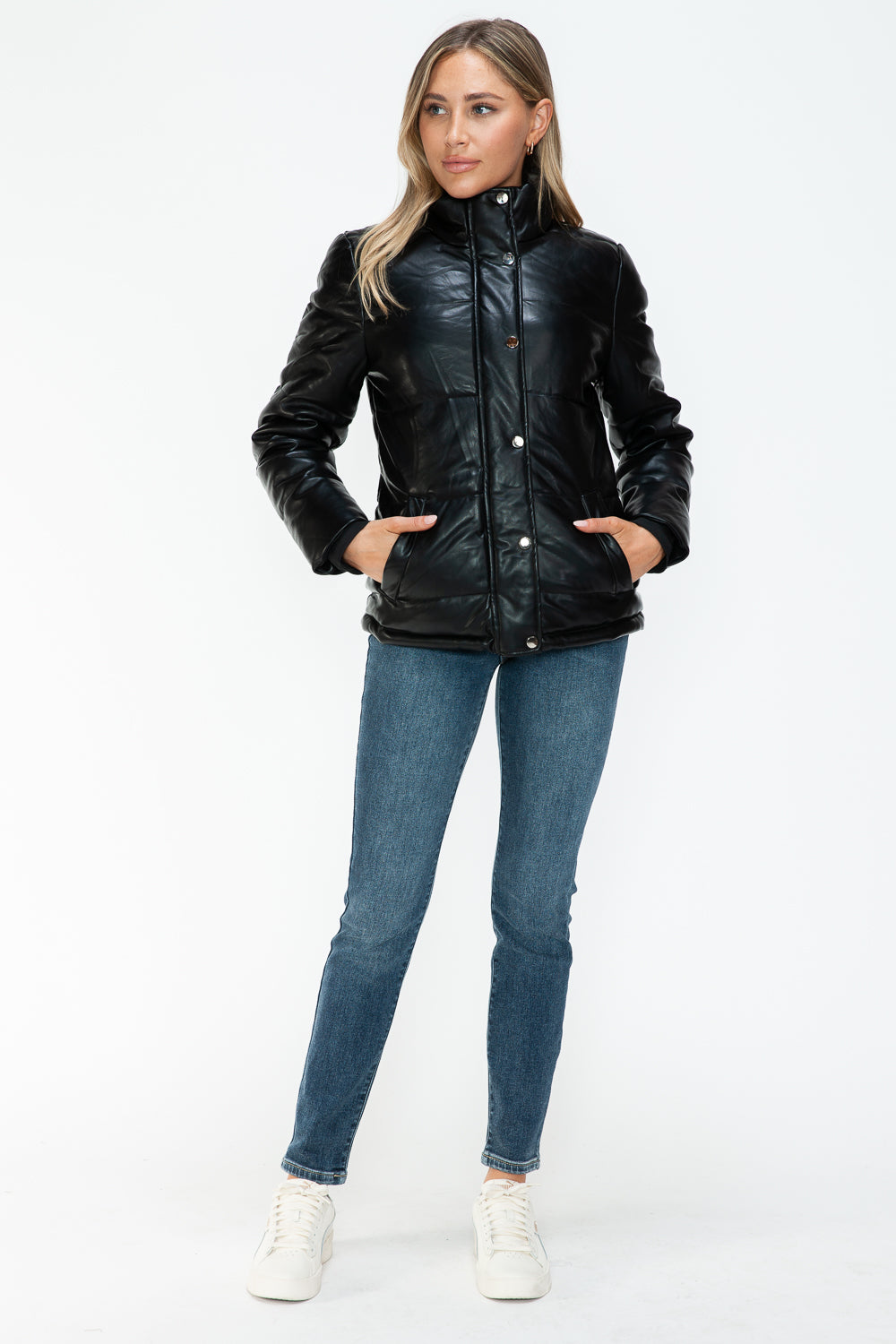 YMI Turtleneck Lightweight Puffer Jacket