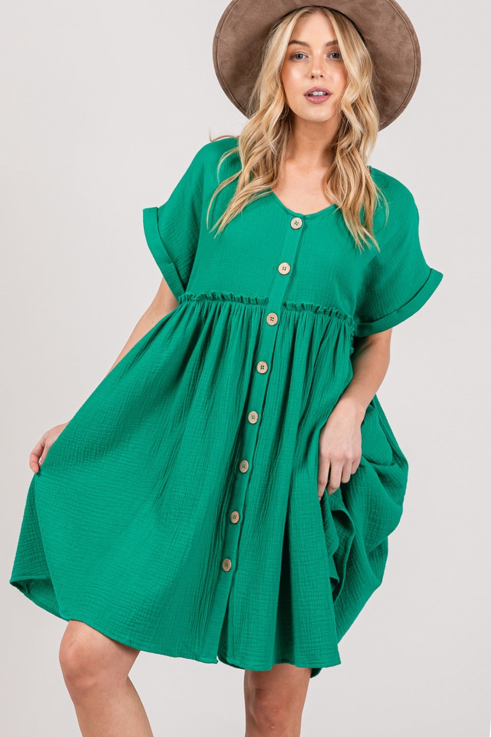 SAGE + FIG Button Up Dress