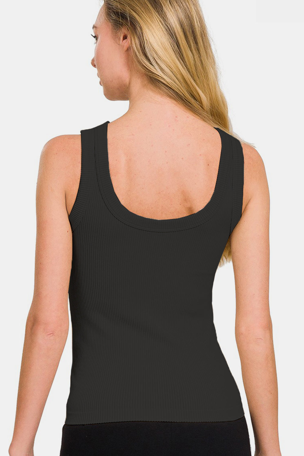 Zenana Washed Ribbed Tank