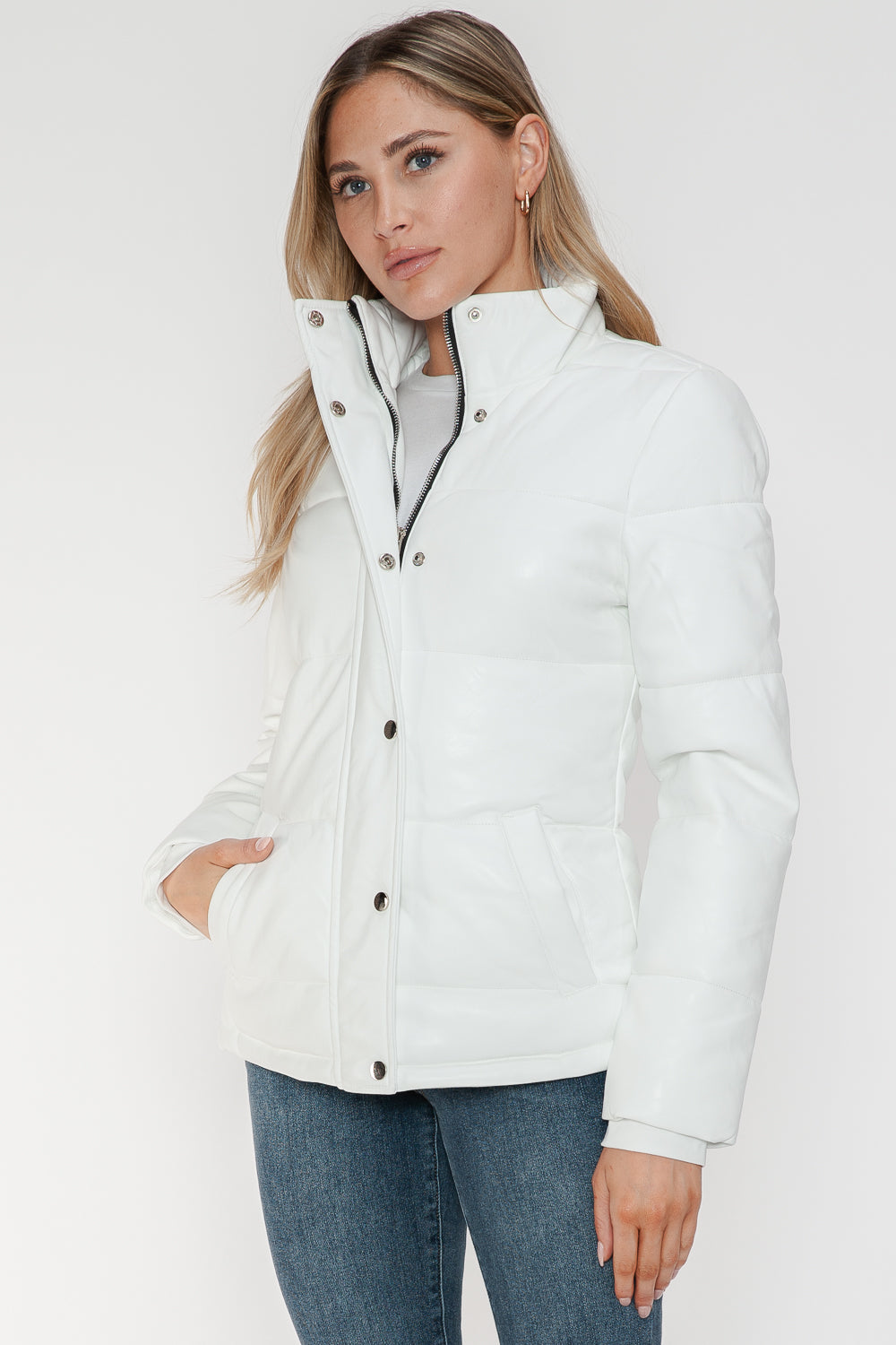 YMI Turtleneck Lightweight Puffer Jacket