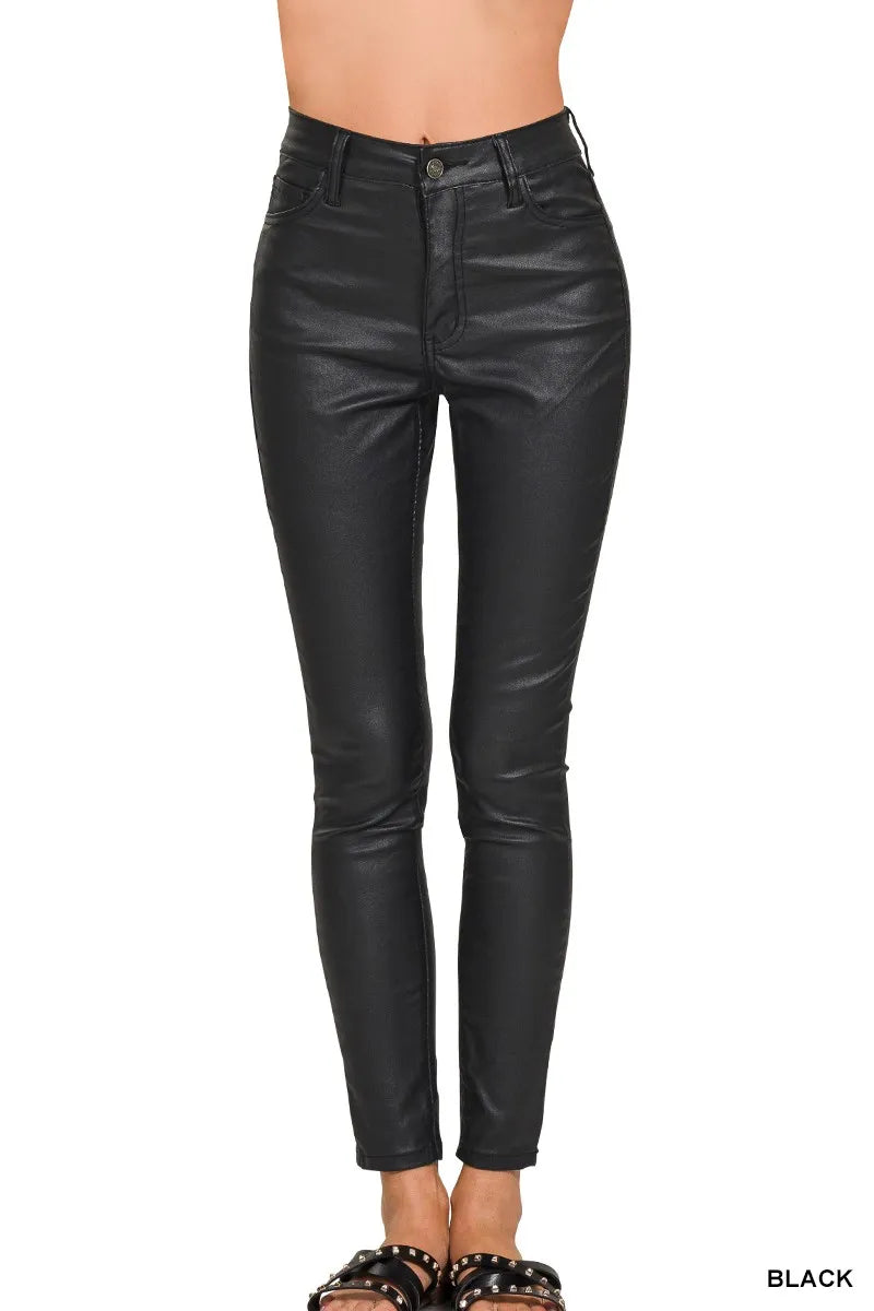Zenana Faux Leather Stretch Skinny Pants – The Fiery Jasmine