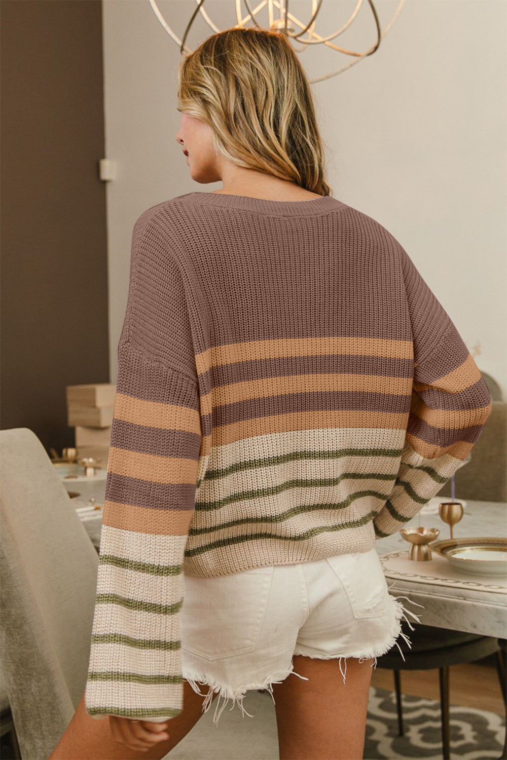 All Blocked Up BiBi Color Block Sweater