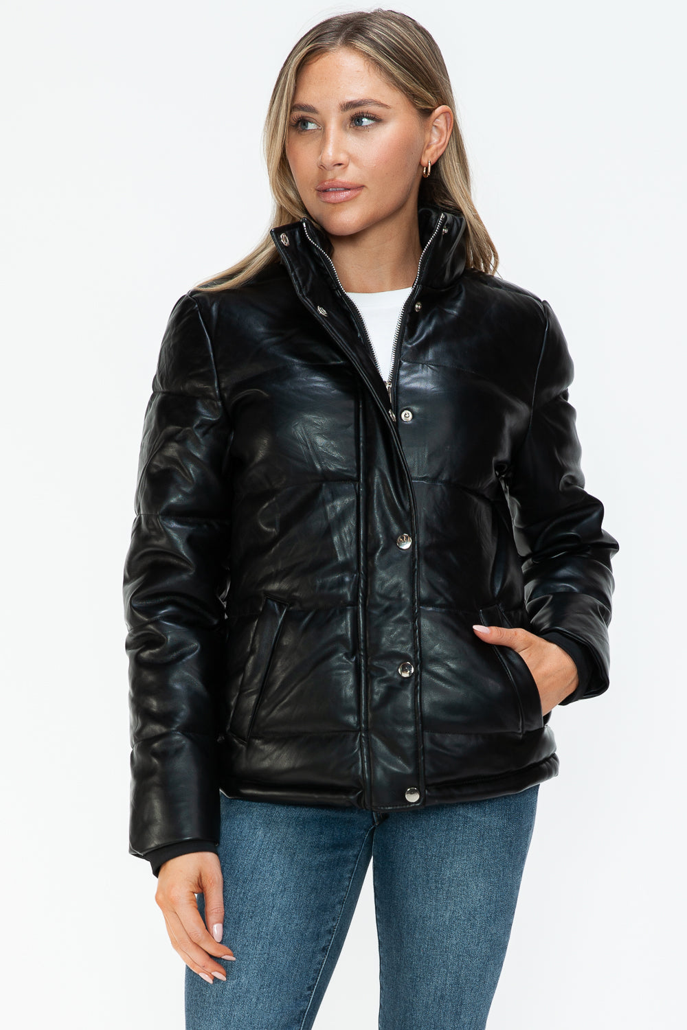 YMI Turtleneck Lightweight Puffer Jacket