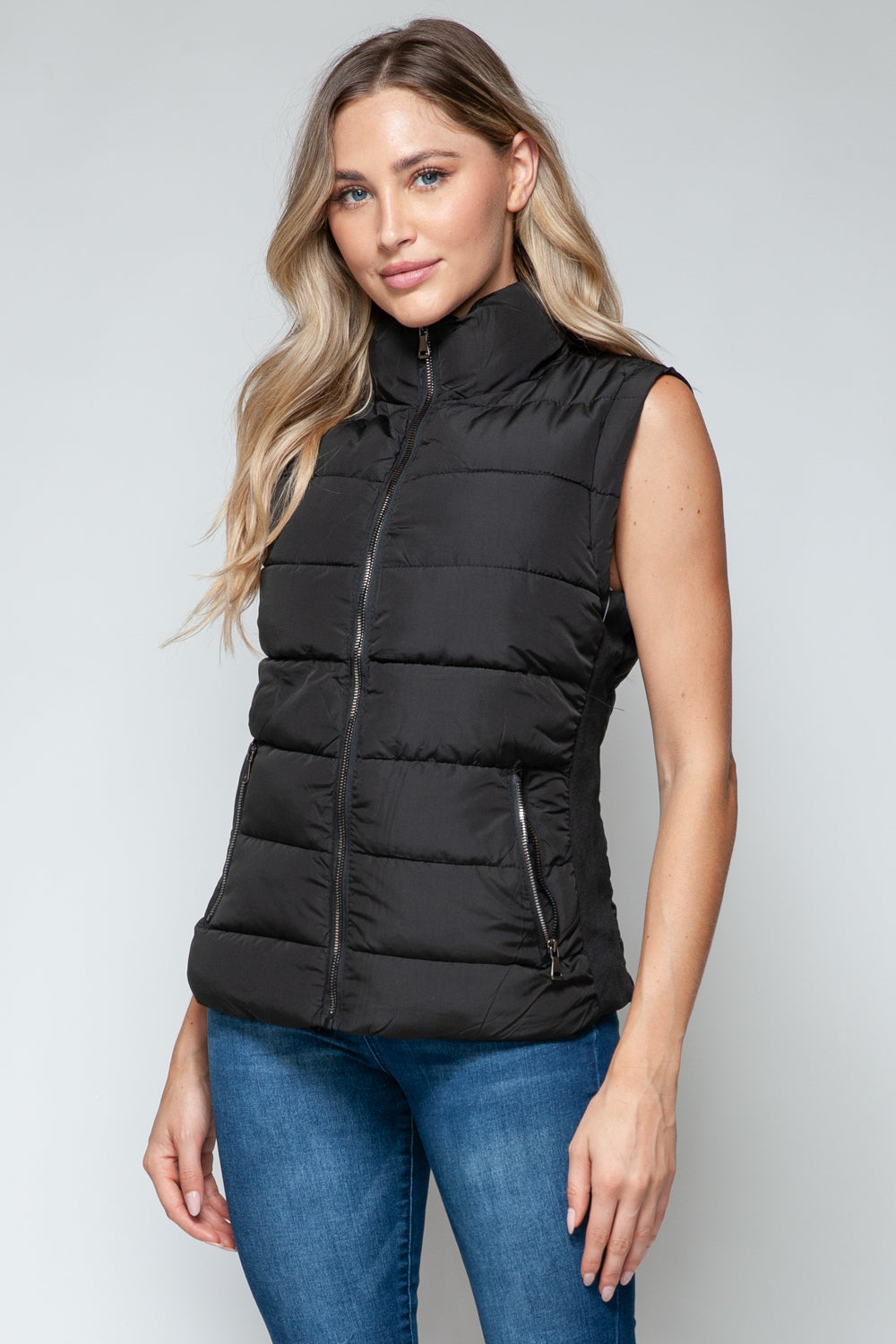 Snobbish Zip Up Vest with Pockets