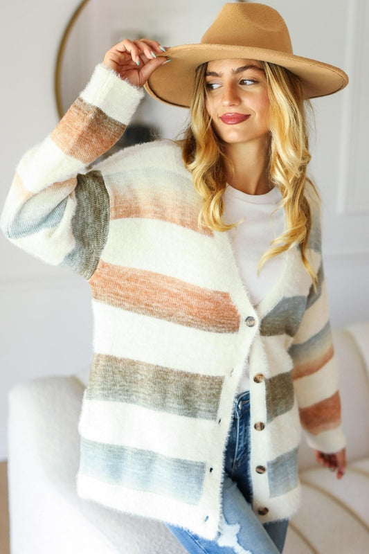 Haptics Soft Fuzzy Sweater Cardigan