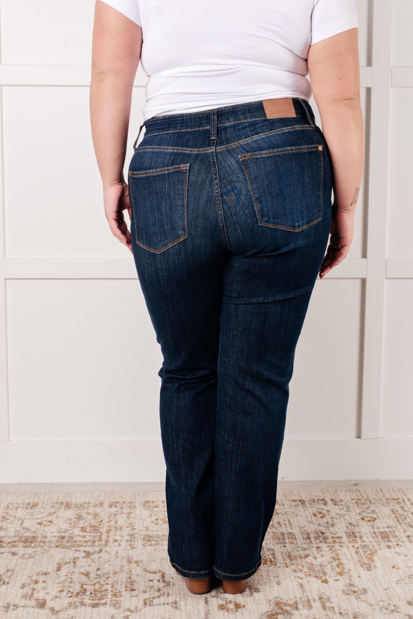 Judy Blue Alaina High Rise Classic Straight Jeans