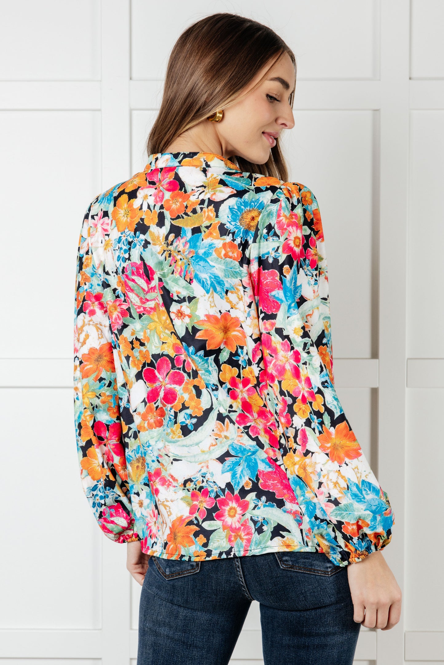 Carry Me Away Floral Peplum Blouse