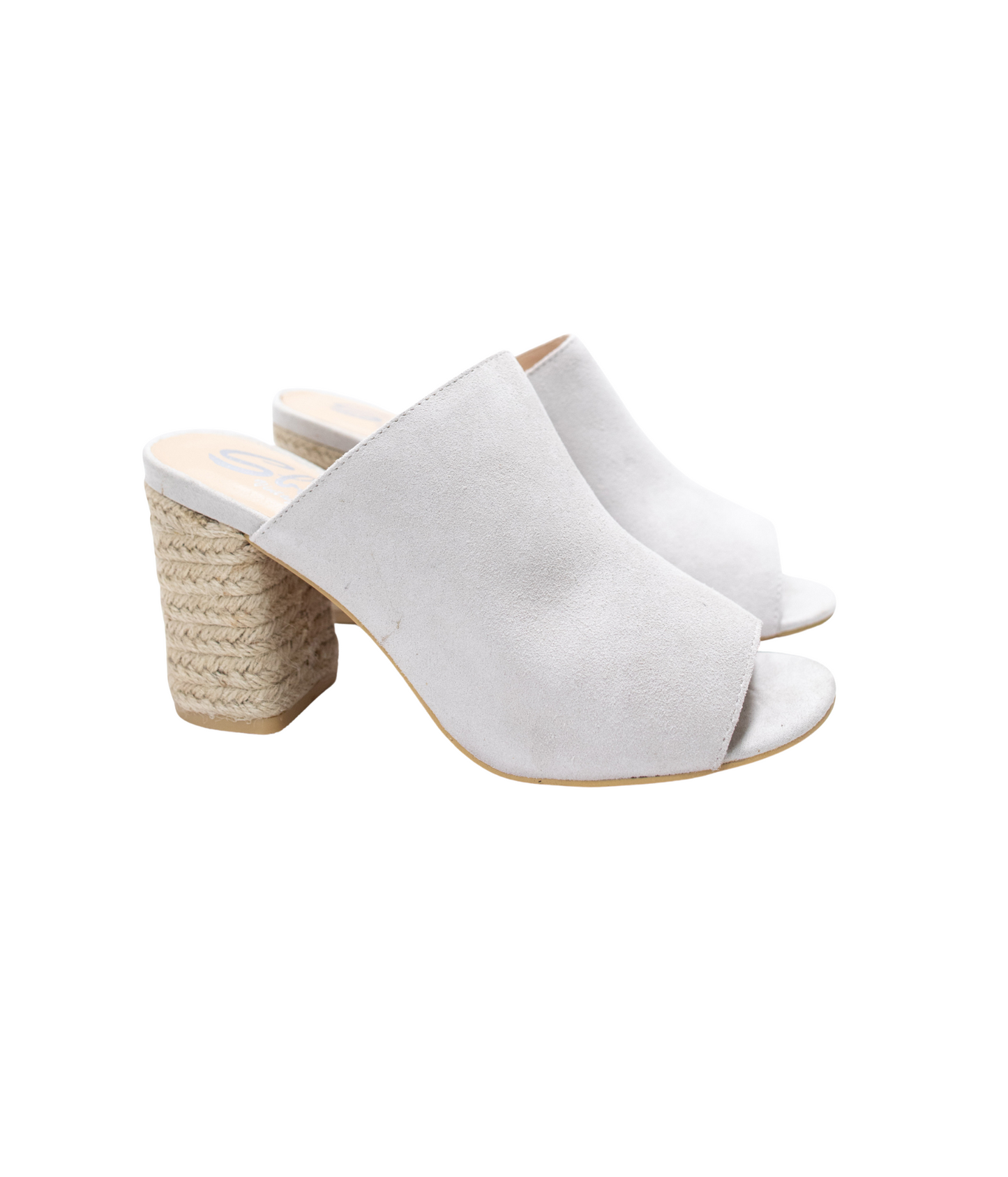 Sbicca Helena Heeled Sandal in Ice Suede