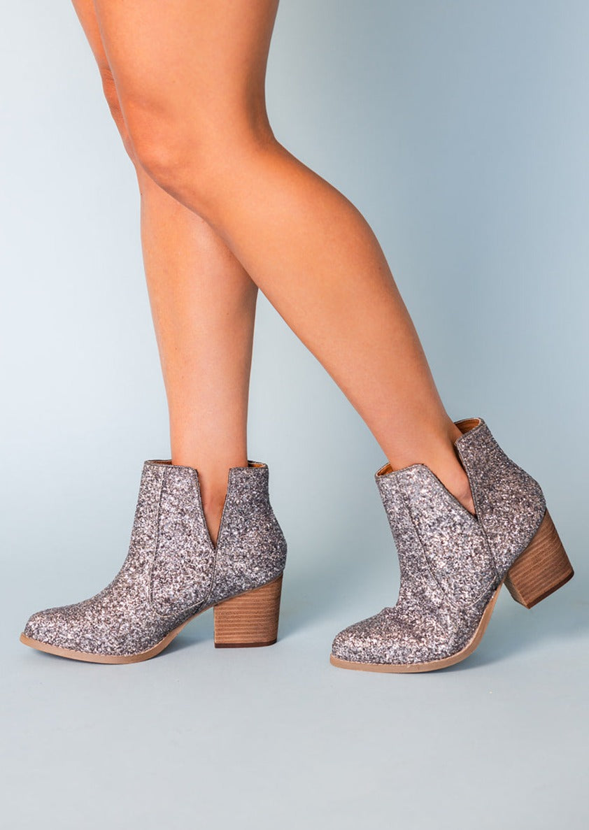 Not Rated Booties in Pewter