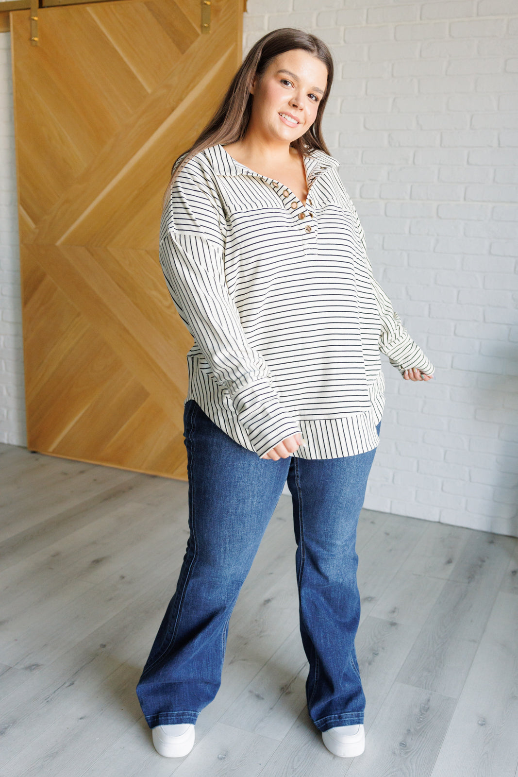 BiBi Striped Serendipity Pullover