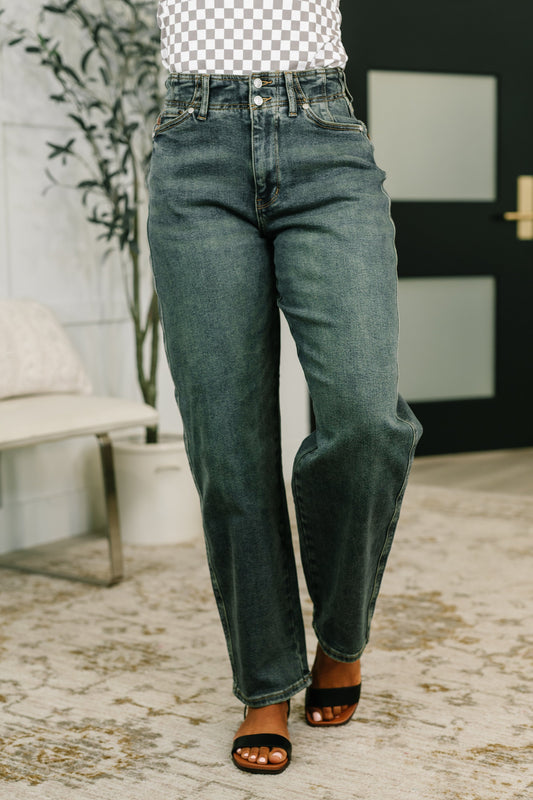 Teressa Judy Blue High Waist Marlow Jean with Hollywood Waist