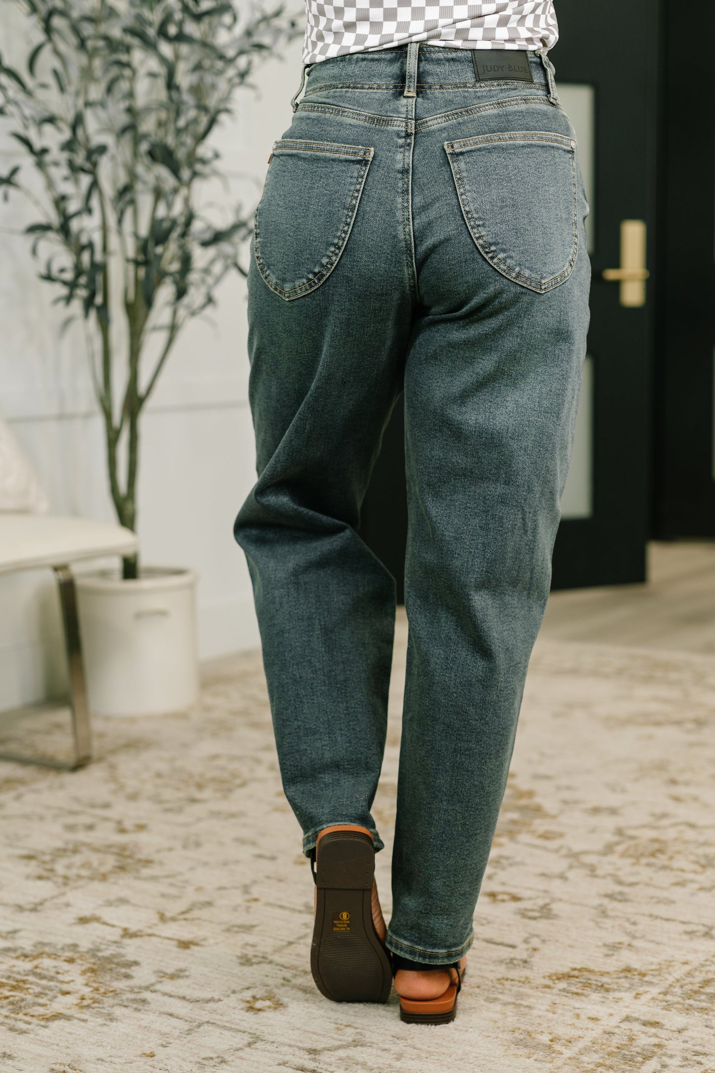 Teressa Judy Blue High Waist Marlow Jean with Hollywood Waist