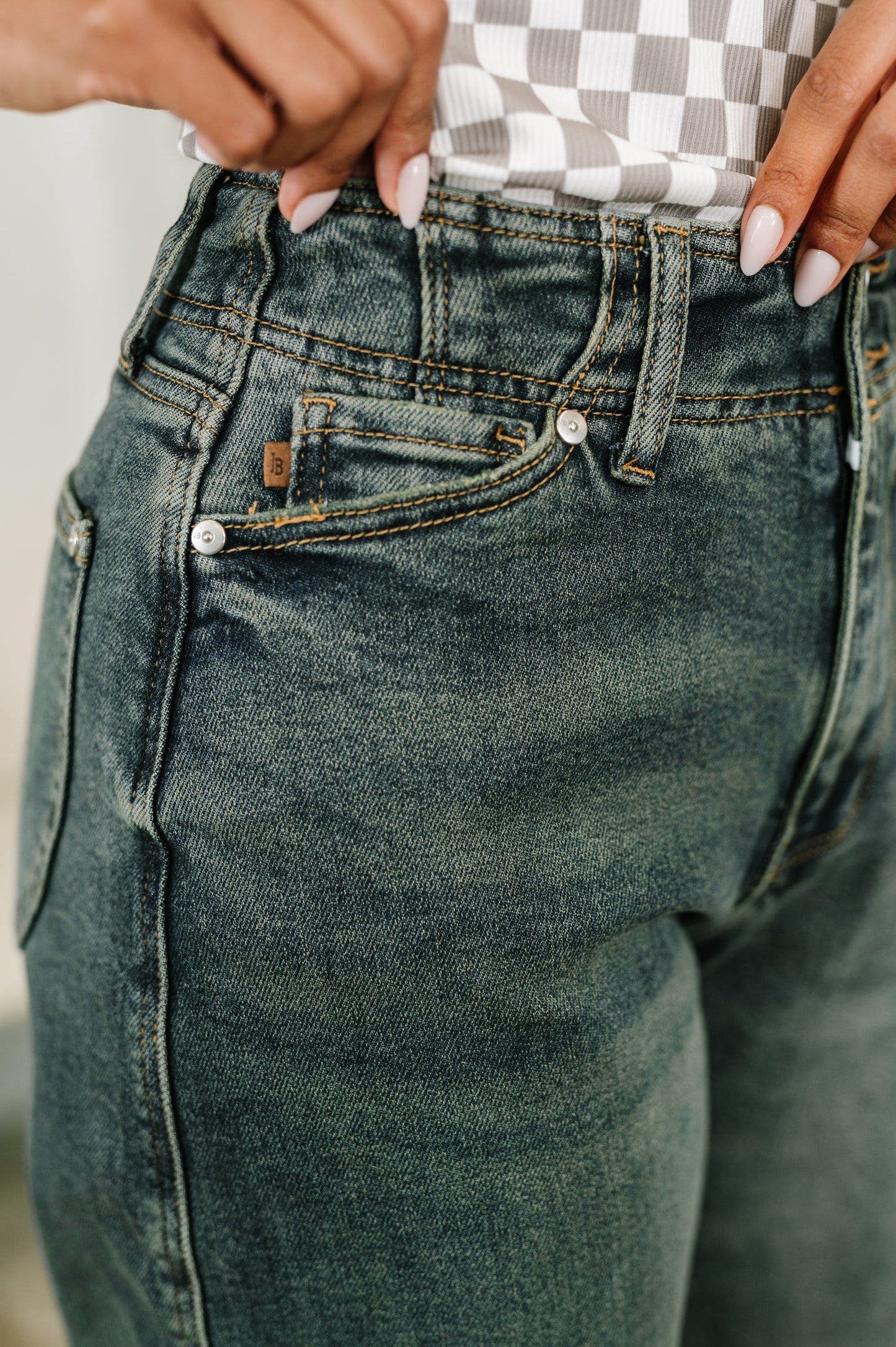 Teressa Judy Blue High Waist Marlow Jean with Hollywood Waist