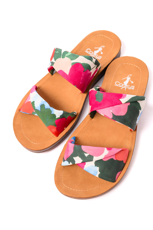 Corkys With a Twist Sandal in Flowers