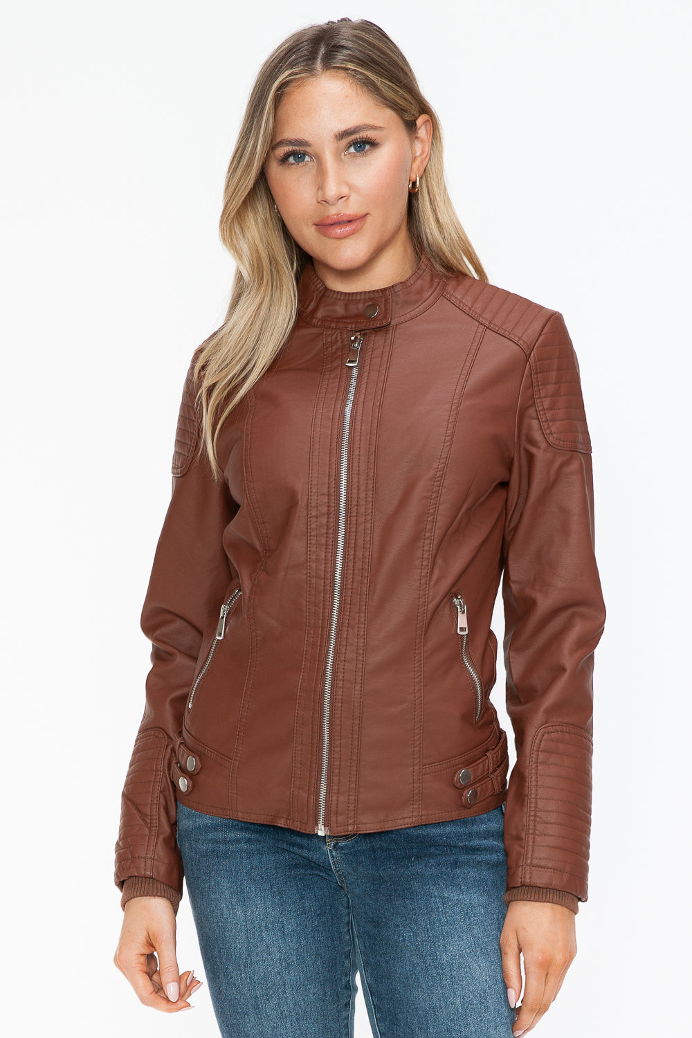 Snobbish Faux Leather Jacket