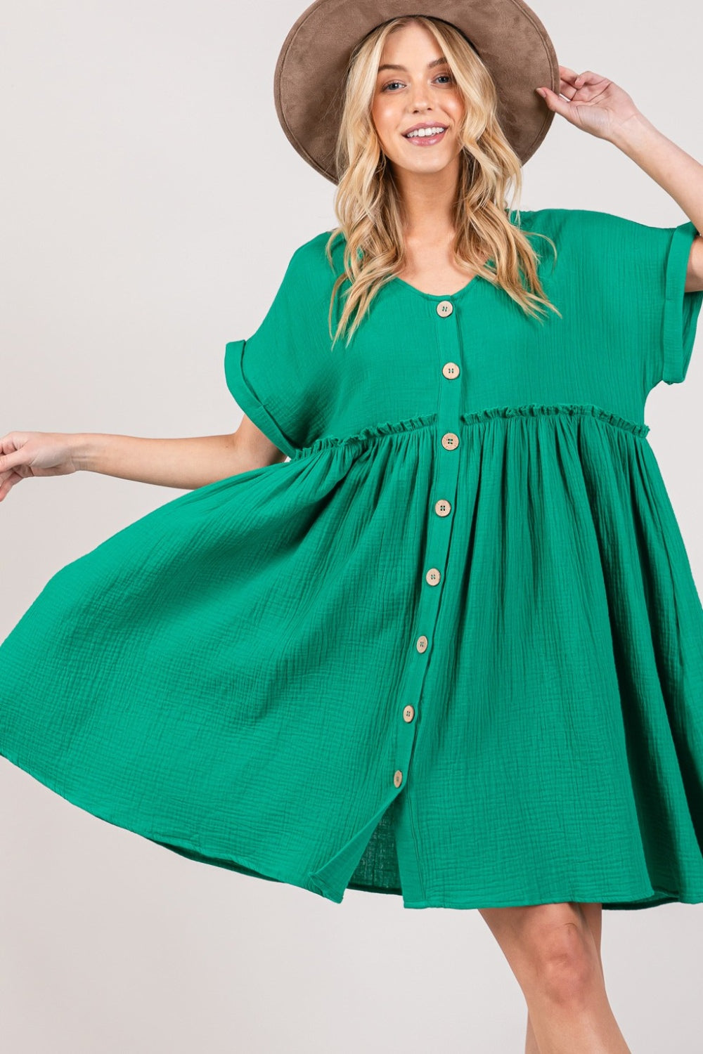 SAGE + FIG Button Up Dress