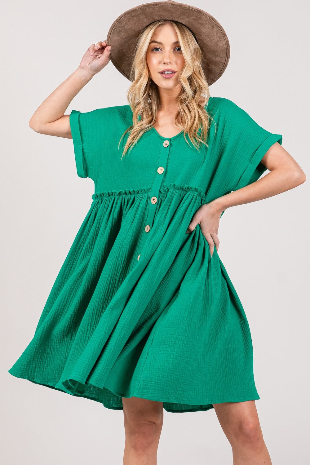 SAGE + FIG Button Up Dress