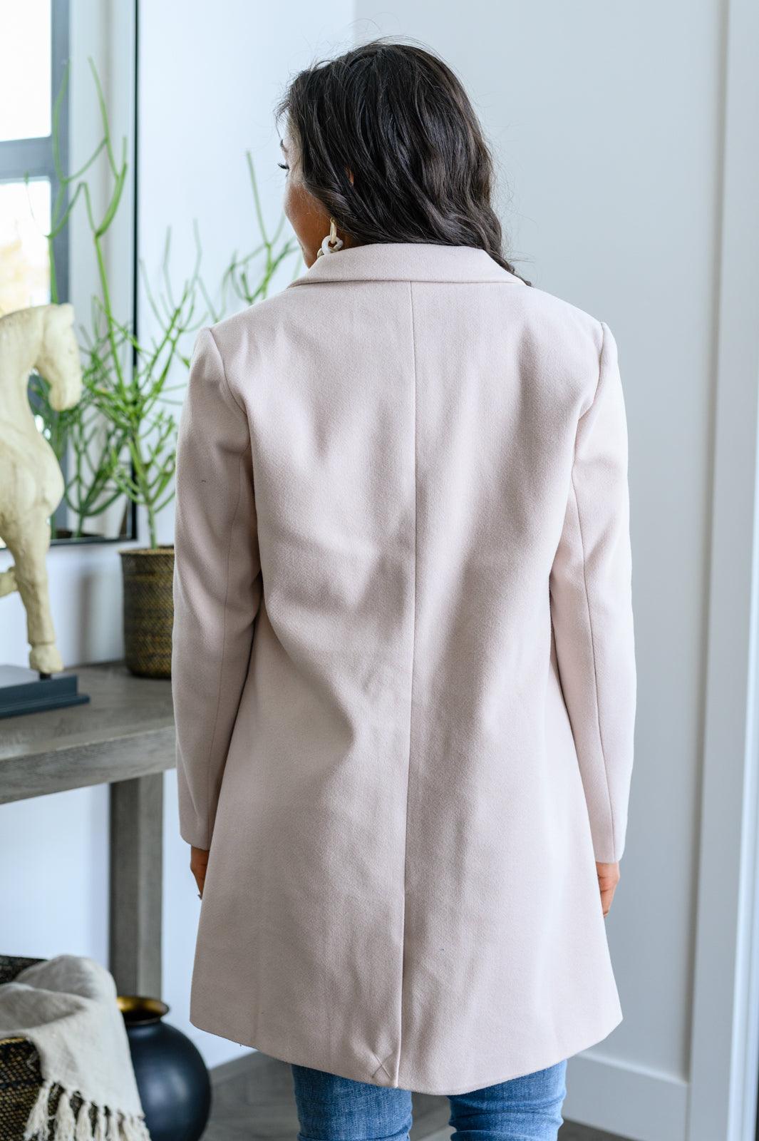 Can't Miss Out Jacket In Beige - The Fiery Jasmine