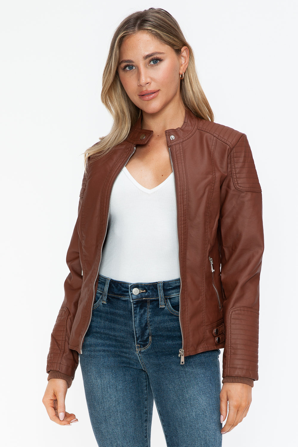 Snobbish Faux Leather Jacket