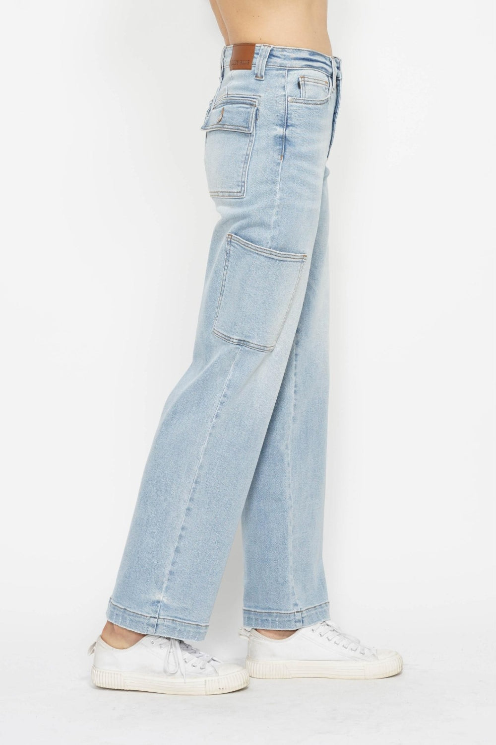 Judy Blue Ali High Waist Straight Cargo Jeans