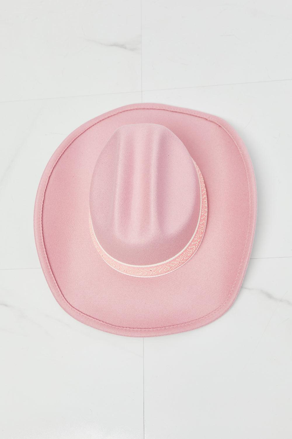 Fame Western Cutie Cowboy Hat in Pink - The Fiery Jasmine