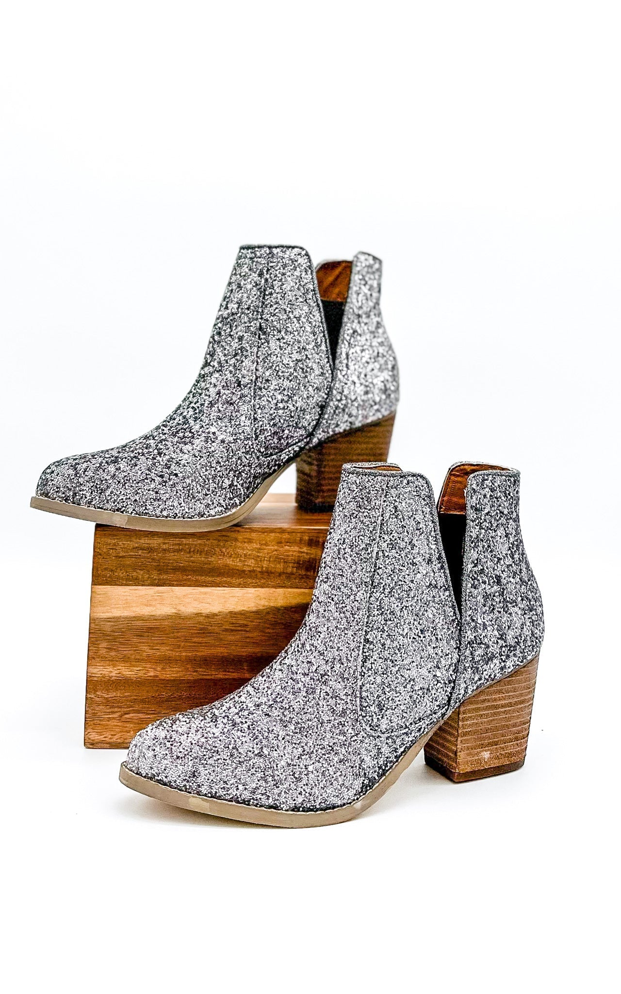 Not Rated Booties in Pewter