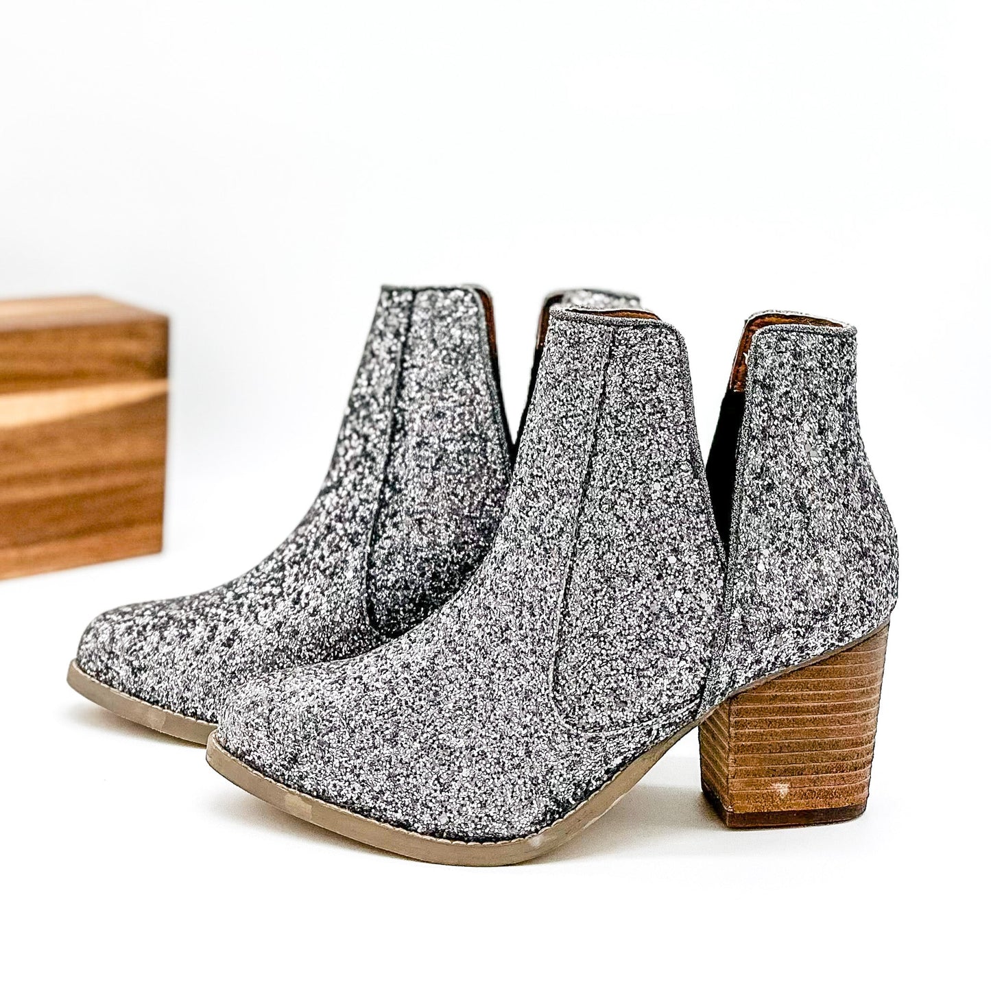 Not Rated Booties in Pewter