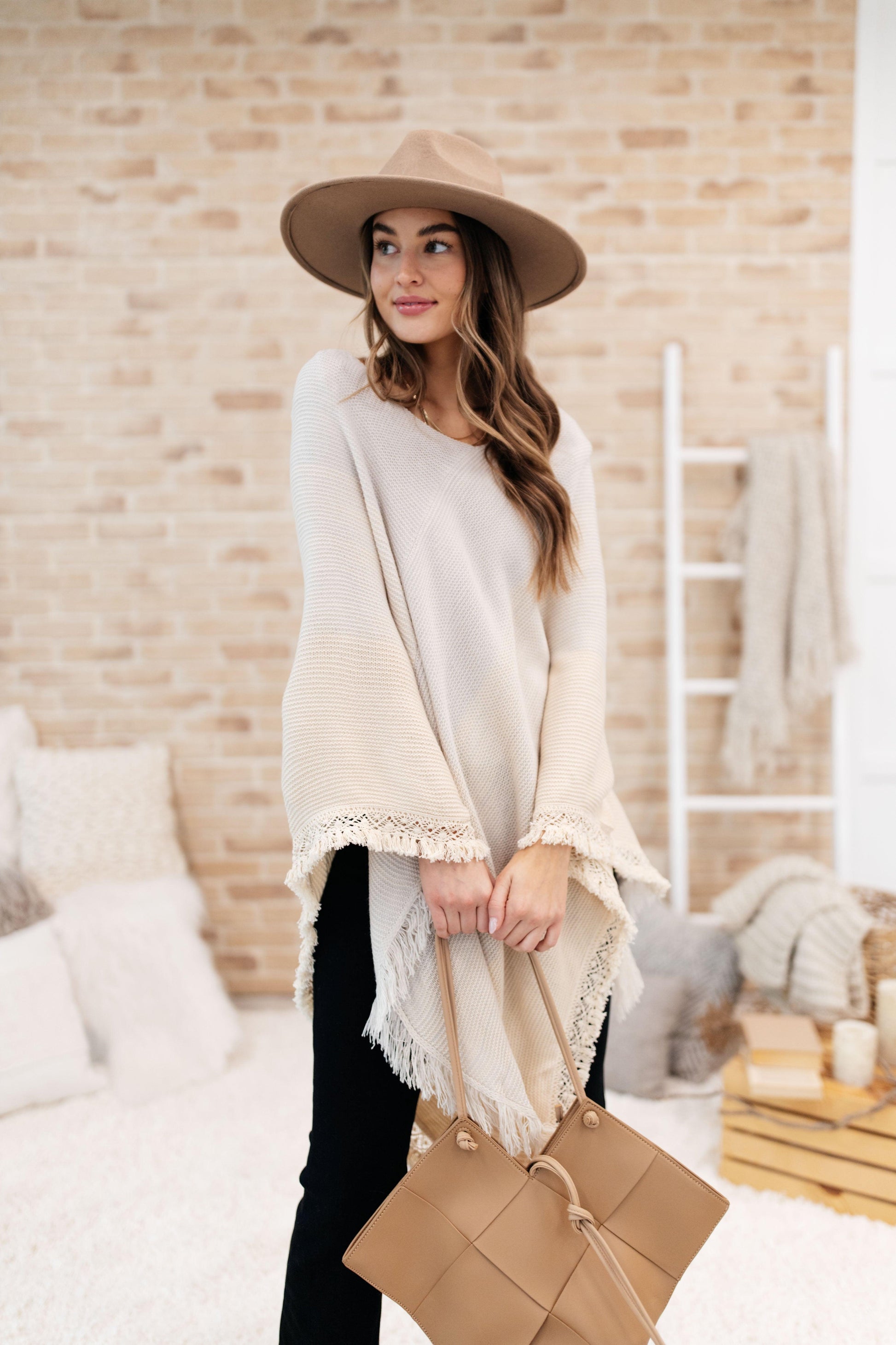Forever Loved Poncho in Grey - The Fiery Jasmine