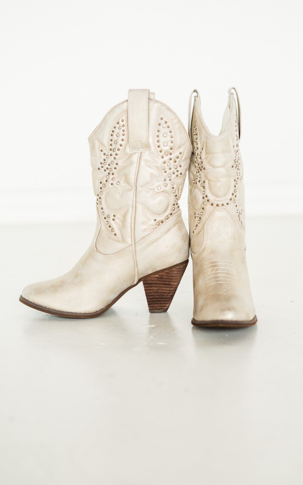 Naughty Monkey Houston Western Boots in Champagne