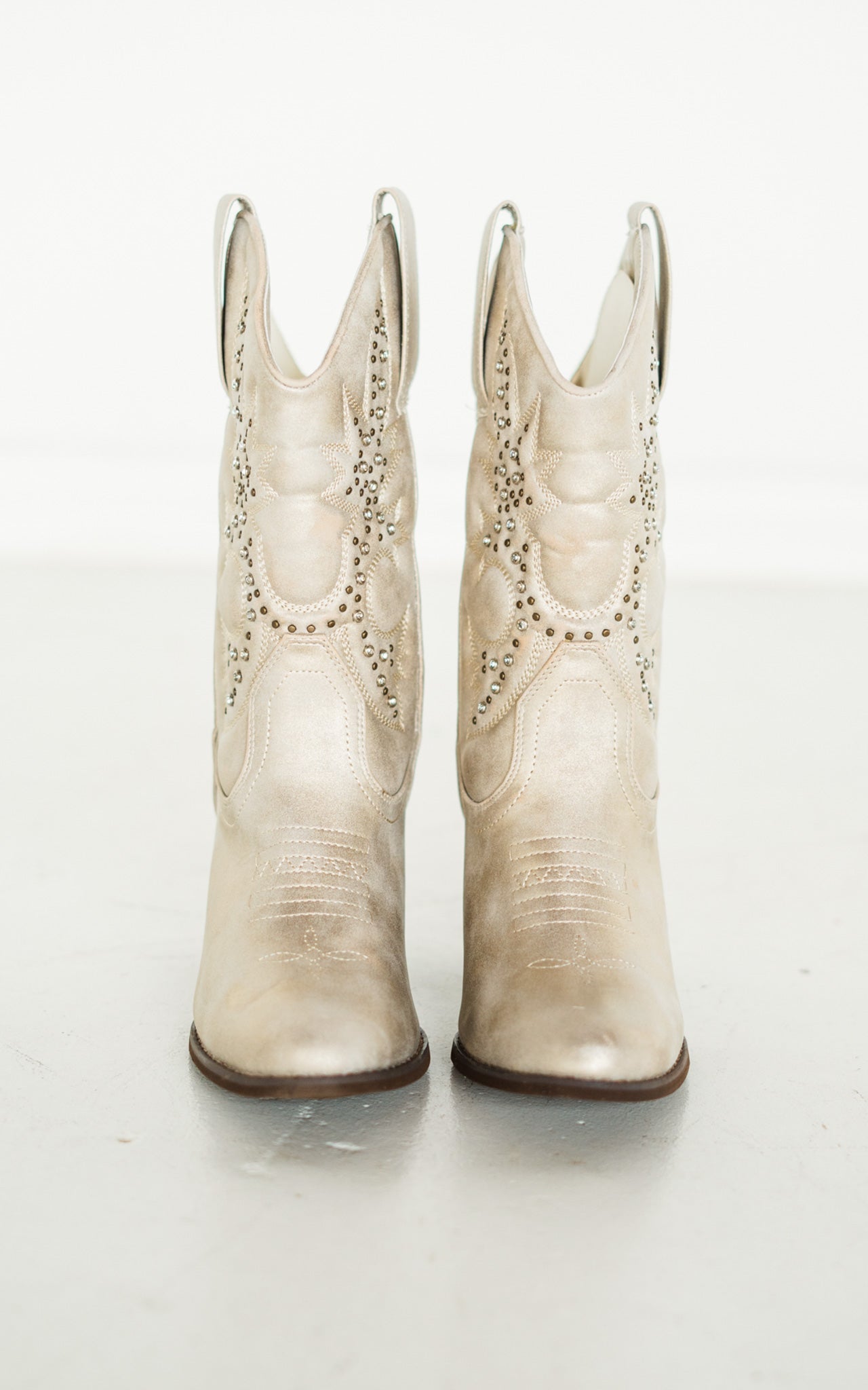 Naughty Monkey Houston Western Boots in Champagne