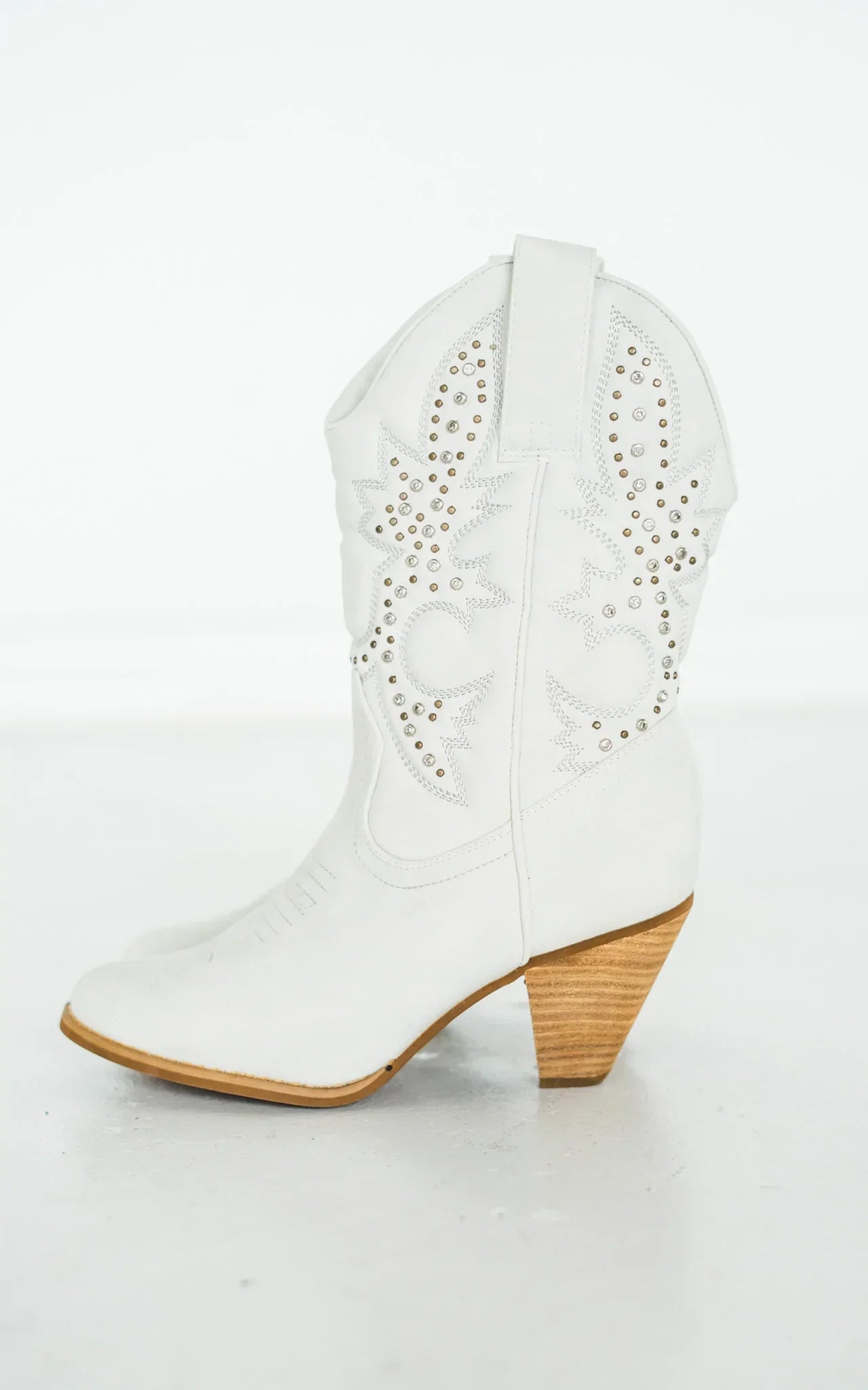 Naughty Monkey Houston Western Boots in White