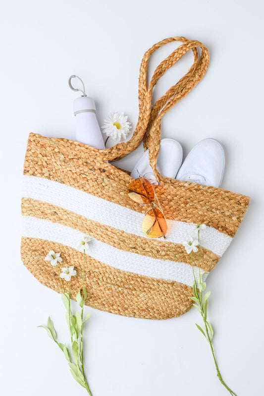 It's All Good Woven Tote - The Fiery Jasmine