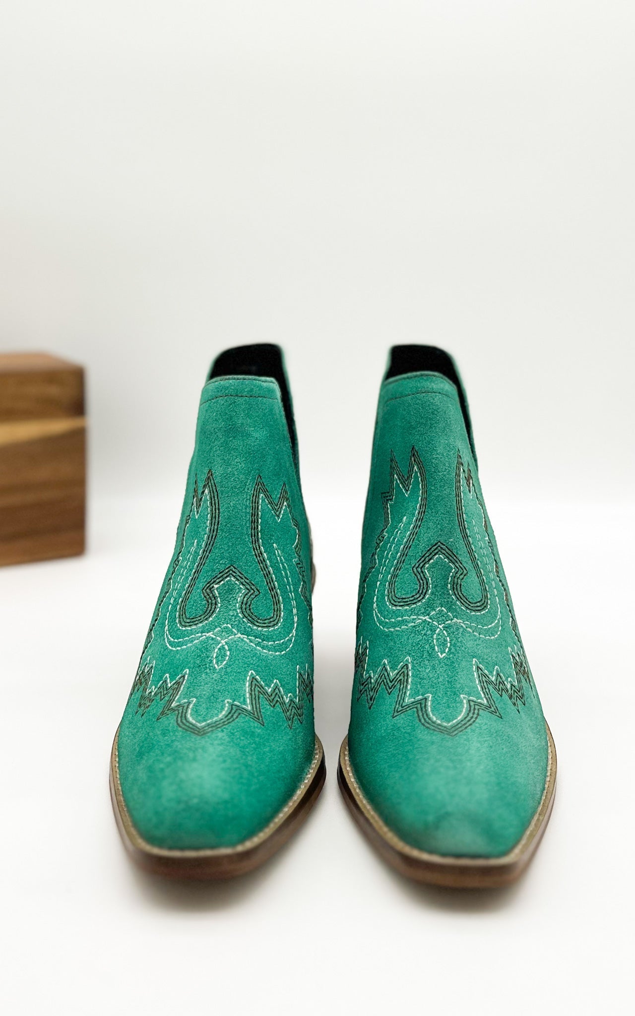 Naughty Monkey Kickin' Booties in Turquoise Suede