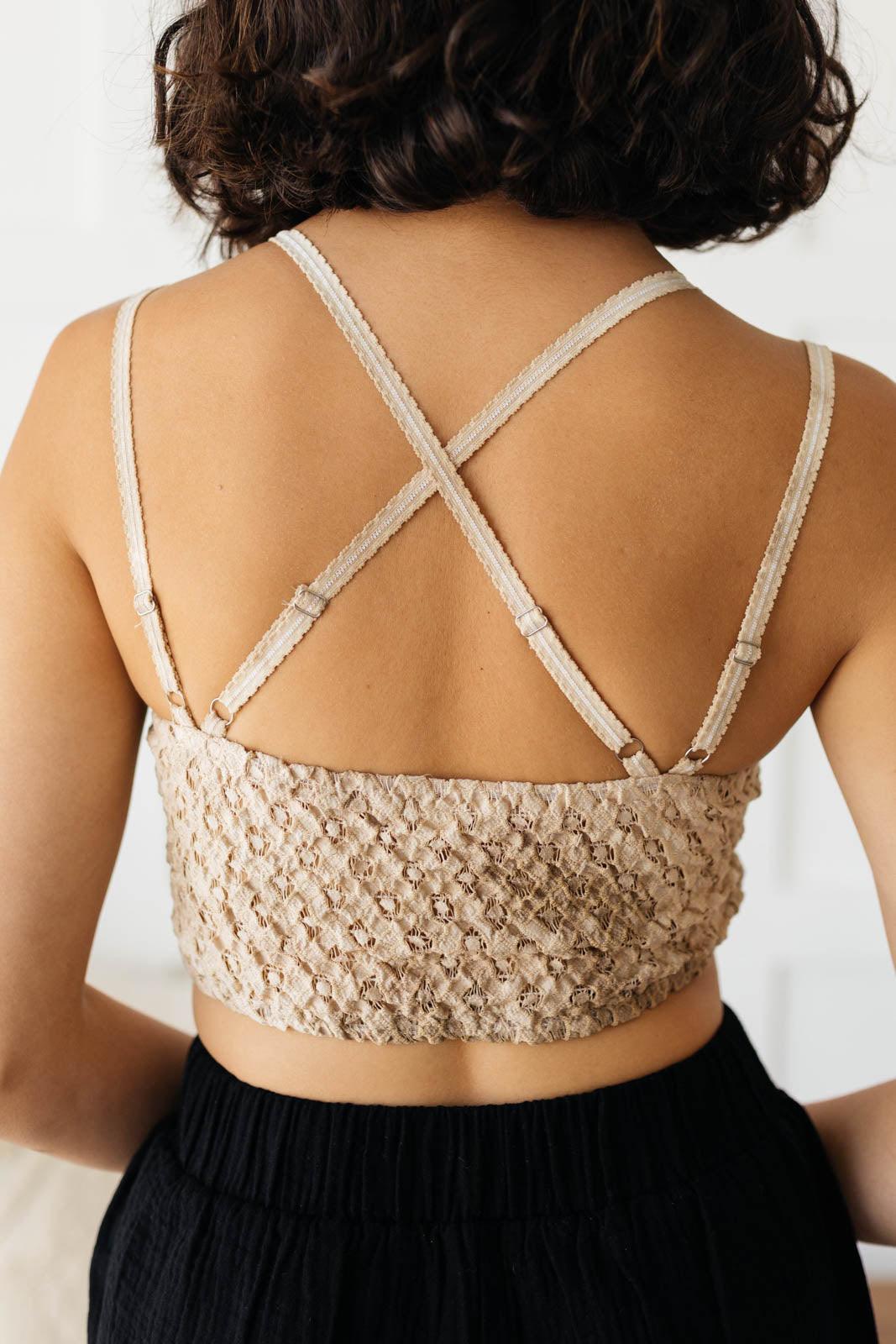 Live In Lace Bralette in Taupe - The Fiery Jasmine